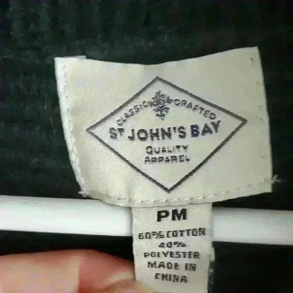 Women's Black Sweater by St. John's Bay. Sz petite med. - Picture 2 of 3